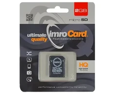 Imro atminties kortelė 2GB Micro SDHC kl. 6+ adapteris