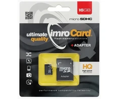 IMRO memory card Micro SD 16GB 100MB/s class 10 UHS I su adapteriu SD