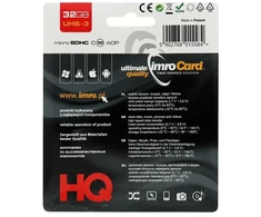 IMRO memory card Micro SD 32GB 100MB/s class 10 UHS 3 su adapteriu SD