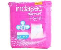 Indasec kelnaitės Plus didelis dydis 12 vnt