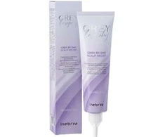 Inebrya GREYlosophy Pilkas By Day Scalp Relief giliai valanti priemonė galvos odai prieš šampūną, 150 ml