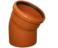 Instalplast Alkūnė PVC 160mm 30° Ruda