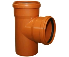 Instalplast Trijų krypčių jungtis PVC 110 mm 90° Ruda