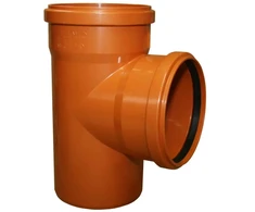 Instalplast Trikampė jungtis PVC 160X160/90 Ruda