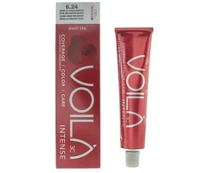 Intercosmo Voila 3C Intense Permanent Hair Dye 6.24 Dark Iridescent Copper Skirtas šviesiems plaukams, 60 ml