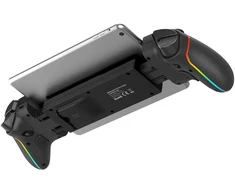 „iPega 9122“ belaidis tempimo RGB žaidimų pultas, skirtas „Android“ / „iOS“ / „PS3“ / „PS4“ / „PC“, juodas