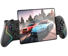 „iPega 9122“ belaidis tempimo RGB žaidimų pultas, skirtas „Android“ / „iOS“ / „PS3“ / „PS4“ / „PC“, juodas