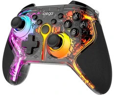 „iPega 9666TH“ „Bluetooth“ RGB žaidimų pultas, skirtas „Android“ / „iOS“ / „PS3“ / „PS4“ / „PC“ / „N-Switch“ juodas