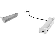 - iPega P5S008 horizontalus stovas su USB šakotuvu, skirtas PS5 Slim Baltas
