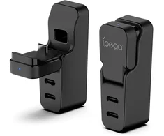 iPega P5S040 įkroviklio dokas valdikliui, skirtas PS5 Slim/PS5 Pro Juodas