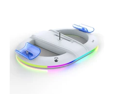 Ausinės iPega P5S045 Vertical Charging Stovas su RGB skirta PS5 Slim/PS5 Pro Baltas (Damage Package)