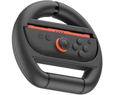 „iPega SW2054“ lenktyninis vairas, skirtas „JoyCon“ valdikliams, „Nintendo Switch 2“, juodas