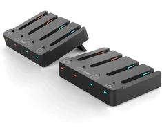 iPega SW2081 Charger Dock for JoyCon Controllers Nintendo Switch 1/2 Juodas
