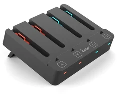 iPega SW2081 Charger Dock for JoyCon Controllers Nintendo Switch 1/2 Juodas
