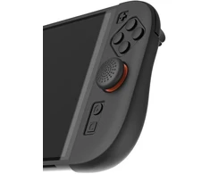 „iPega SW2083A“ silikoniniai „JoyCon“ valdiklių dangteliai, skirti „Nintendo Switch 2“ ir juodi