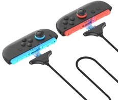 „iPega SW2119A“ įkrovimo laidas (3 m, 2 vnt.), skirtas „JoyCon“ valdikliui „Nintendo Switch 2“, raudonas/mėlynas