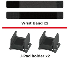 „iPega SW2136“ sportinės apyrankės, skirtos „Nintendo Switch 2 JoyCon“ konsolei, juodos