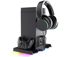 iPega XBX024S daugiafunkcis įkrovimo RGB stovas su aušinimu, skirtas XBOX (pažeista pakuotė)