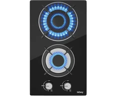 IsEasy MGBG-312A dviejų zonų dujinė viryklė su stiklo skydeliu