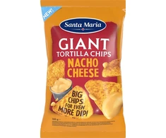Itin dideli kukurūzų traškučiai su intensyviu brandinto sūrio skoniu 160g, Santa Maria