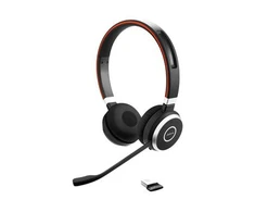 Jabra Evolve 65 SE UC Stereo Belaidės ausinės su mikrofonu, Bluetooth, Charging Stovas