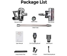Dulkių siurblys JIGOO C300 cordless vacuum cleaner 400W | 30KPa | Cyclone Filter | touchscreen