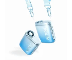 Ventiliatorius Jisulife Neck Fan 5 4500mAh Mini Fan with Lanyard - Mėlyna