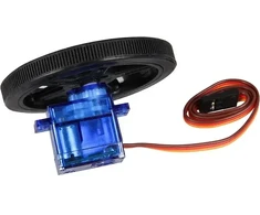 Servo variklis 1.5kg/cm (6V) 360° sukimo kampo FS90R su ratuku JOY-IT