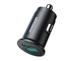 Automobilinis įkroviklis Joyroom JR-CCN16 USB-A/USB-C 15W juodas