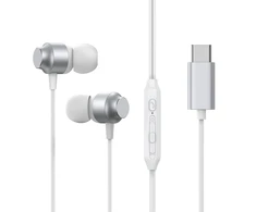Ausinės Joyroom JR-EC06 Type-C sidabrinės