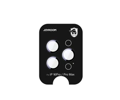 Joyroom JR-MFY0260 Apsauginis stiklas Screen Protector skirtas Apple iPhone 16 Pro/16 Pro Max Lenses - juodos spalvos