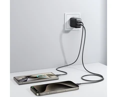 Įkroviklis Joyroom JR-TCF13 25W USB-C/USB-A juodas