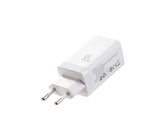 Joyroom JR-TG10 65W GaN 2x USB-C + USB-A sieninis įkroviklis su 100W USB-C - USB-C 1,2 m laidu - baltas