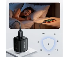 Joyroom JR-TG7 33W USB-A + USB-C Wall Charger with 60W USB-C to USB-C 1m Cable - Juodas