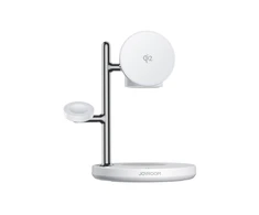Joyroom JR-W23 Qi2 4-in-1 stalinis įkroviklis su įmontuota indukcine naktine lempute - baltas