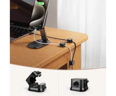 Magnetinio kabelio laikiklis Joyroom JR-ZS368 3 vnt (juodas)