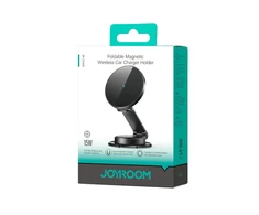 Joyroom JR-ZS408 magnetinis laikiklis su 15W indukciniu įkrovikliu automobilio kabinai - juodas