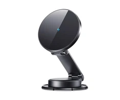 Joyroom JR-ZS408 magnetinis laikiklis su 15W indukciniu įkrovikliu automobilio kabinai - juodas
