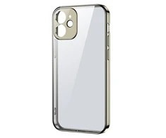 Joyroom New Beauty Series ultra plonas with electroplated frame iPhone 12 Pro dėklas telefonui aukso spalvos (JR-BP743)