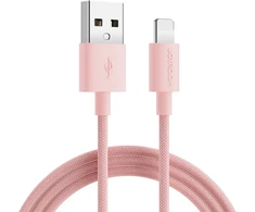 Joyroom Colorful Data kabelis S-2030M13 USB-A / Lightning 2.4A 2m – rožinės spalvos