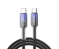 Kabelis USB-C Lightning Joyroom S-A42 30W 1.2m juodos spalvos