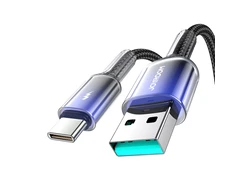 Joyroom USB-A USB-C kabelis S-A42 3A 1.2m juodos spalvos