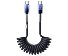 USB-C – USB-C Joyroom kabelis S-A43 60W 1.5m juodos spalvos