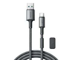 USB kabelis Joyroom SA-50 USB-A to USB-C 3A 1.2m tamsiai pilkas