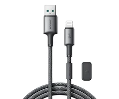 USB kabelis Joyroom SA-50 USB-A to Lightning 3A 1.2m tamsiai pilkas
