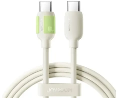 Joyroom S-A53 duomenų perdavimo ir įkrovimo kabelis | USB-C į USB-C | 60W | 1,2 m | smėlio spalvos