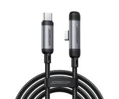 Joyroom S-A56 EnjoyX Series 90° USB-C – USB-C kabelis 60W 1.2m – juodos spalvos