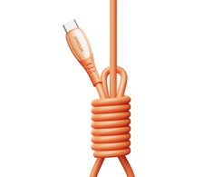 Joyroom S-A59 Vibrant Series 60W USB-C - USB-C Cable 1.2m - Oranžinis