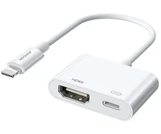 Joyroom S-H141 Lightning (male) - HDMI FullHD 1080p 60Hz (female) / Lightning (female) adapter - baltas