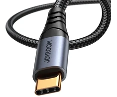 Joyroom stereo garso laidas AUX 3,5 mm mini lizdas - USB-C telefonui 1,2 m juodas (SY-A07)